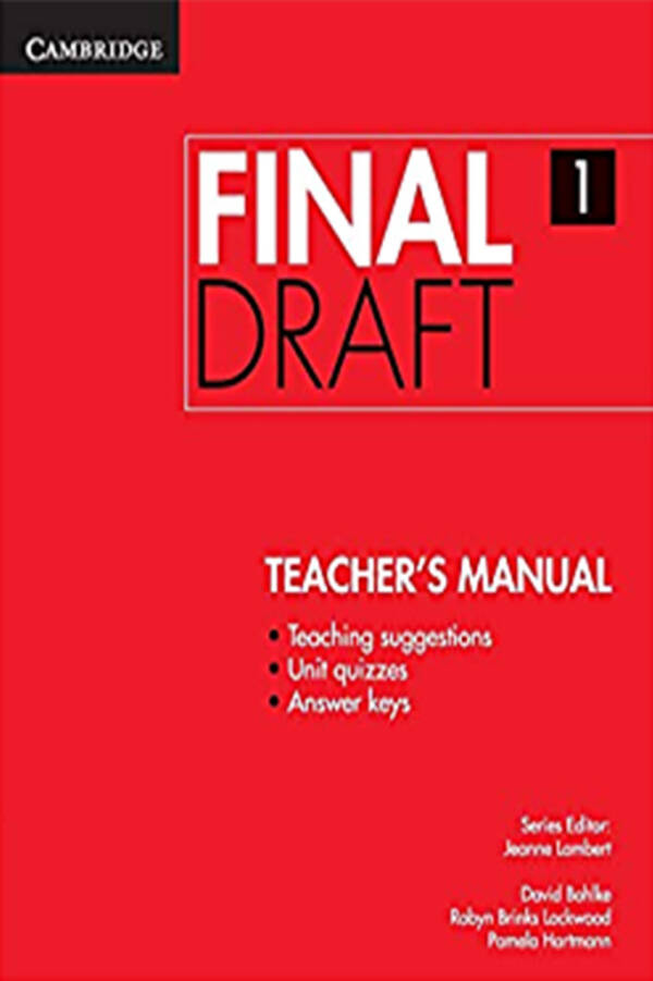 Final Draft - Teacher's Manual - Level 1