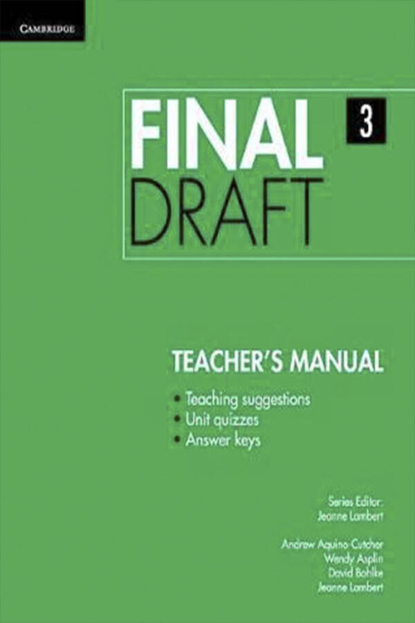 Final Draft - Teacher's Manual - Level 3