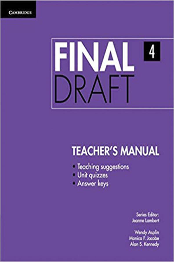 Final Draft - Teacher's Manual - Level 4