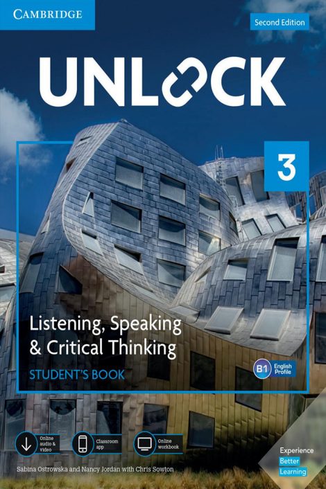 Unlock - Listening, Speaking & Critical Thinking Student’s Book, Mob App and Online Workbook wDownloadable Audio and Video - Level 3